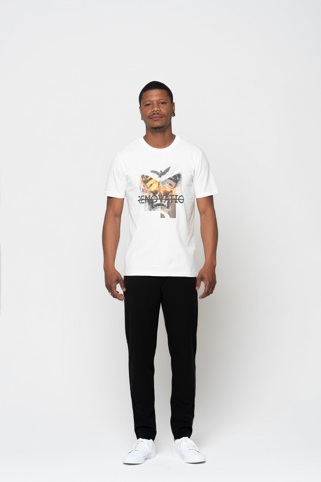 Rebirth Print T-Shirt - Off White